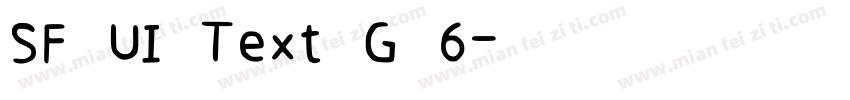 SF UI Text G 6字体转换